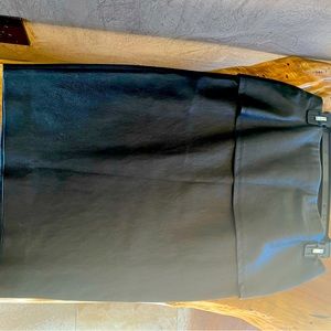 leather pencil skirt.